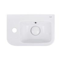 Раковина Qtap Tern с донным клапаном QT171110100LW Раковина Qtap Tern с донным клапаном QT171110100LW