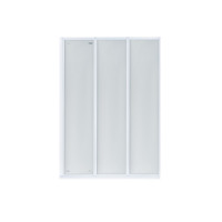 Штора на ванну Qtap Gemini WHI40114RP4 скло Pear 4 мм, 100x140 см