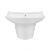 Раковина подвесная моноблок Qtap Presto 600х450х405mm White с донным клапаном QT2411G822W Раковина подвесная моноблок Qtap Presto 600х450х405mm White с донным клапаном QT2411G822W