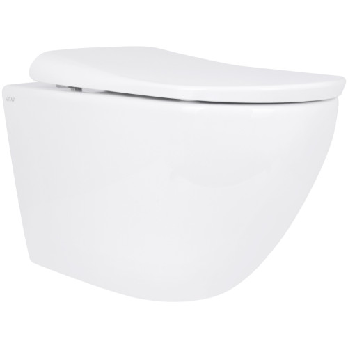 Унітаз підвісний Qtap Robin ML Ultra Quiet 490x365x325 мм, з сидінням Soft-close MagLock, White QTROBML26W49621