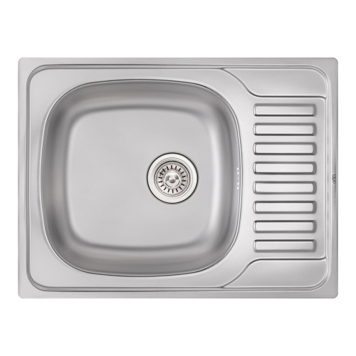 Кухонна мийка Qtap 6550 0,8 мм Satin (QT6550SAT08)