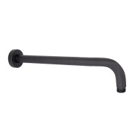 Кронштейн для верхнього душу Qtap Trubice 400 мм округлий QTTRU120BLM45927 Black Matt