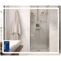 Дзеркало Qtap Mideya (MI2) 900х700 з LED-підсвічуванням Touch, з антизапотіванням, з димером, рег. яскравості QT2078NCF9070