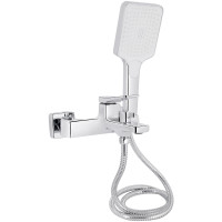 Змішувач для ванни Qtap Nando з душовим гарнітуром QTNAN259CRM48651 Chrome