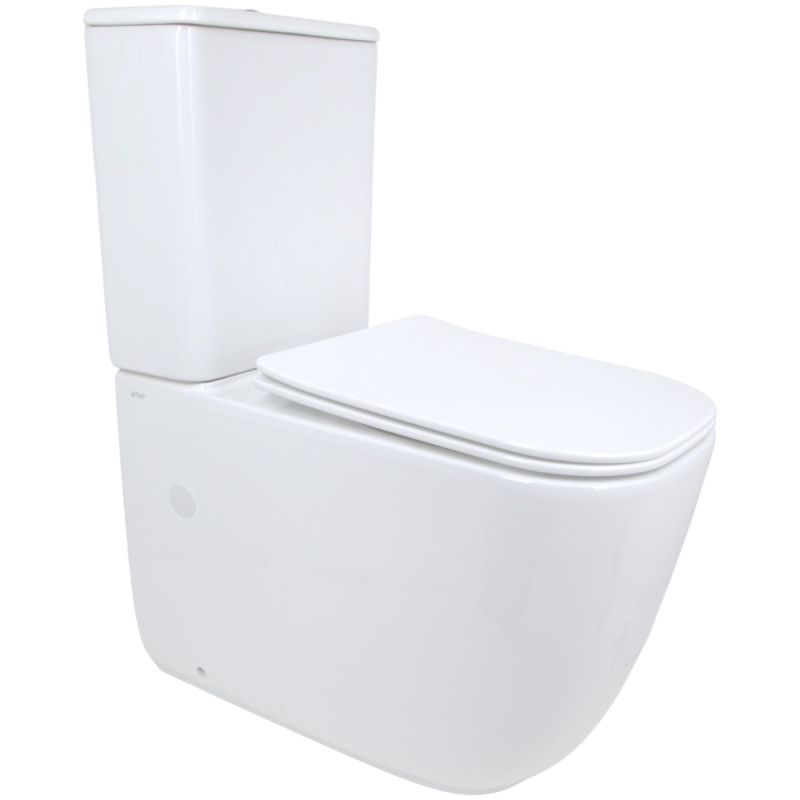 Унітаз підлоговий Qtap Aquarius Ultra Quiet 620×355×790 мм з сидінням Soft-close, White QTAQAW27W49262