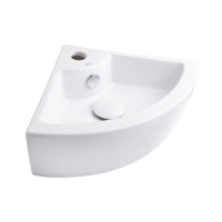 Раковина Qtap Kiwi 435х310х125 White з донним клапаном QT0911K184AW
