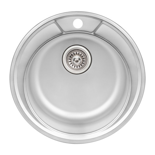 Кухонна мийка Qtap D490 0,8 мм Satin (QTD490SAT08)
