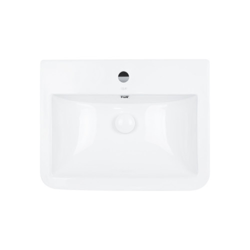 Раковина підвісна моноблок Qtap Tern 565х445х385 White з донним клапаном QT1711003GW