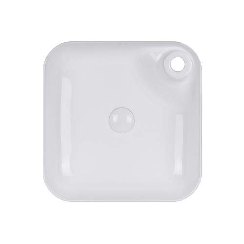 Раковина-чаша Qtap Stork 430x430x125 White с донным клапаном QT15112194W