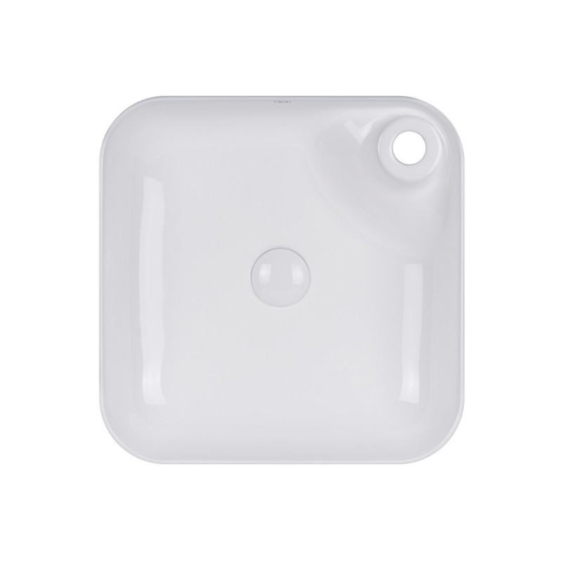 Раковина-чаша Qtap Stork 430x430x125 White з донним клапаном QT15112194W
