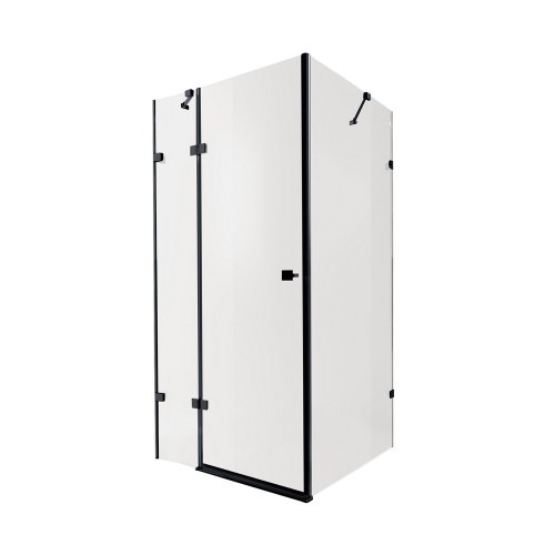 Душова кабіна Qtap Capricorn BLA10128RC6 117x77 см, скло Clear 6 мм, покриття CalcLess без піддона