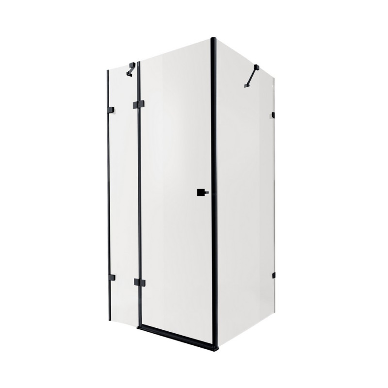 Душова кабіна Qtap Capricorn BLA10128RC6 117x77 см, скло Clear 6 мм, покриття CalcLess без піддона