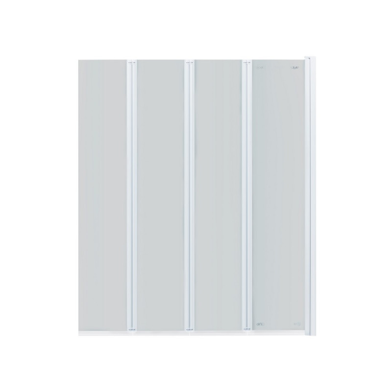 Штора на ванну Qtap Gemini WHI401114RP6 скло Pear 6 мм, 110x140 см