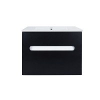 Комплект Qtap Virgo 800х580х437 Black/White тумба підлогова + раковина урізна QT1871TNА8013080CW Комплект Qtap Virgo 800х580х437 Black/White тумба підлогова + раковина урізна QT1871TNА8013080CW