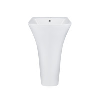 Раковина напольная моноблок Qtap Crow 450x435x835 White с донным клапаном QT0511G315W Раковина напольная моноблок Qtap Crow 450x435x835 White с донным клапаном QT0511G315W