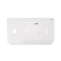 Раковина Qtap Tern 450х260х155 White с донным клапаном QT17115117LW Раковина Qtap Tern 450х260х155 White с донным клапаном QT17115117LW