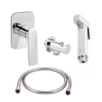 Комплект для біде Vlasta Chrome: Змішувач QTVLA6228102NC + Підключення QTCRMBH030 + ЛійкаQTCRMB120 + Шланг QTHADPVC120C Комплект для біде Vlasta Chrome: Змішувач QTVLA6228102NC + Підключення QTCRMBH030 + ЛійкаQTCRMB120 + Шланг QTHADPVC120C