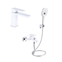 Акційний набір Qtap: Змішувач для раковини QTGEM270CRW45675 Chrome/White + Змішувач для ванни (з душовим гарнітуром) QTGEM259CRW45683 Chrome/White Акційний набір Qtap: Змішувач для раковини QTGEM270CRW45675 Chrome/White + Змішувач для ванни (з душовим гарнітуром) QTGEM259CRW45683 Chrome/White