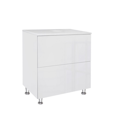 Тумба підлогова Qtap Tern 600х616х469 White зі стільницею QT1780TNL601W