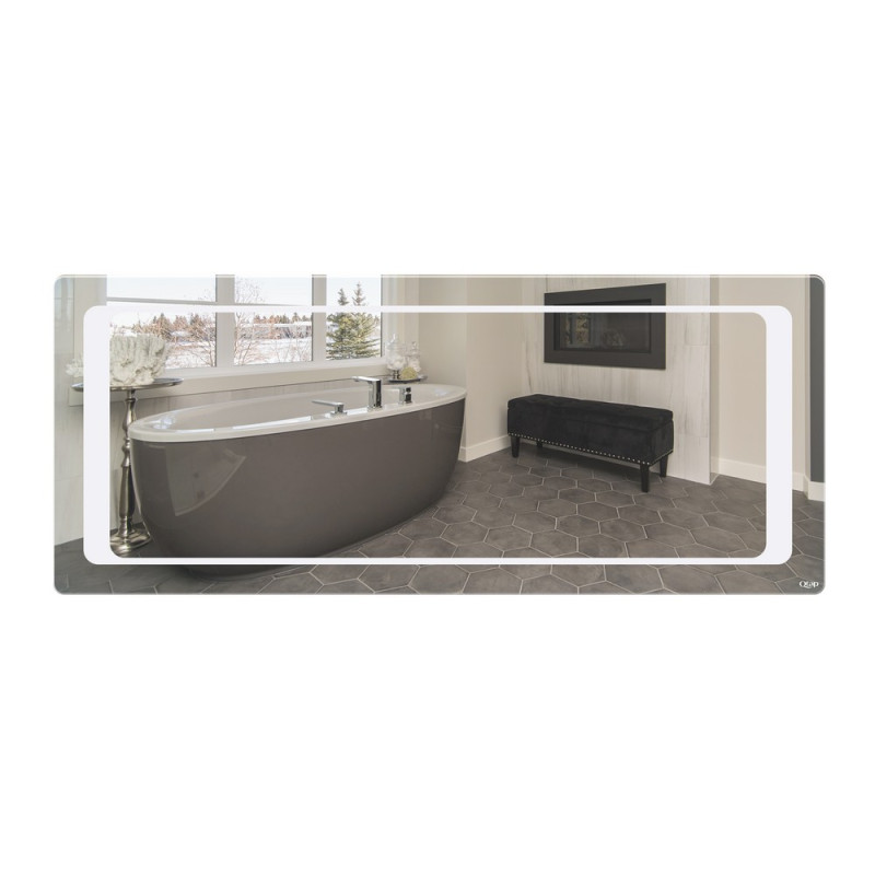 Дзеркало Qtap Leo 1200х500 з LED-підсвічуванням кнопковий перемикач, QT117814276080W