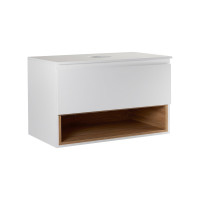 Тумба подвесная Qtap Robin 800х476х437 White/Whitish oak со столешницей QT1379TPН8001WWO Тумба подвесная Qtap Robin 800х476х437 White/Whitish oak со столешницей QT1379TPН8001WWO