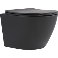 Унітаз підвісний Qtap Robin Ultra Quiet 520×365×340 мм, Anthracite, з сидінням Slim Duroplast / Soft-close / Quick Release QTROB26AN48995 Унітаз підвісний Qtap Robin Ultra Quiet 520×365×340 мм, Anthracite, з сидінням Slim Duroplast / Soft-close / Quick Release QTROB26AN48995