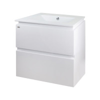 Комплект Qtap Albatross 605х725х460 White тумба підвісна +  раковина урізна QT0172TP600D3060CW