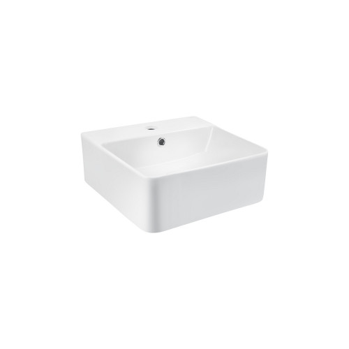 Раковина Qtap Nando B 400х420х155 White з донним клапаном QT12117040BW