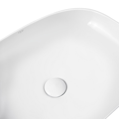Раковина-чаша Qtap Cardinal 600х380х140 White з донним клапаном QT04117060TW