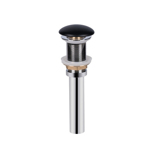 Раковина-чаша Qtap Tern 480х370х135 Matt black з донним клапаном QT172074MBMB