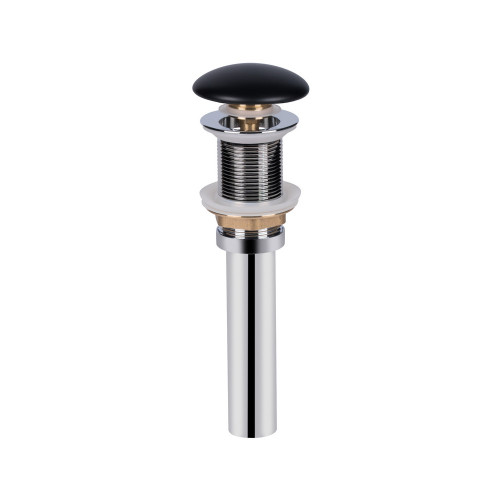 Раковина-чаша Qtap Tern 480х370х135 Matt black з донним клапаном QT172074MBMB