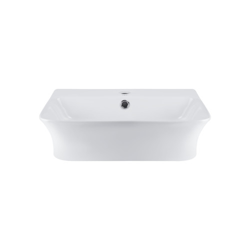 Раковина Qtap Virgo 485x410x125 White с донным клапаном QT18112258W