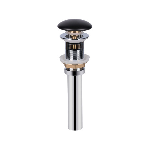 Раковина-чаша Qtap Scorpio 400x400x140 Matt black з донним клапаном QT14113018BMBMB