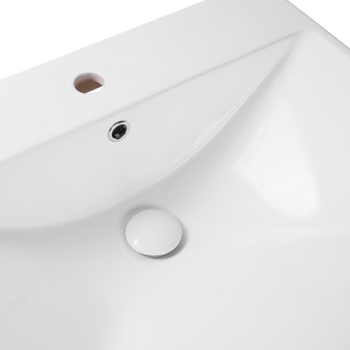 Раковина Qtap Albatross D 600х500х210 White с донным клапаном QT01115060DW