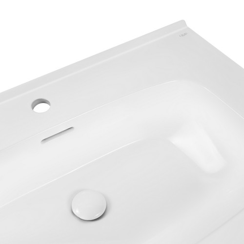 Раковина Qtap Albatross 5H 800х500х210 White з донним клапаном QT01115080HW