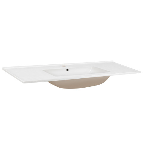 Раковина Qtap Albatross E49 1200х490х200 White с донным клапаном QT01119120E49W