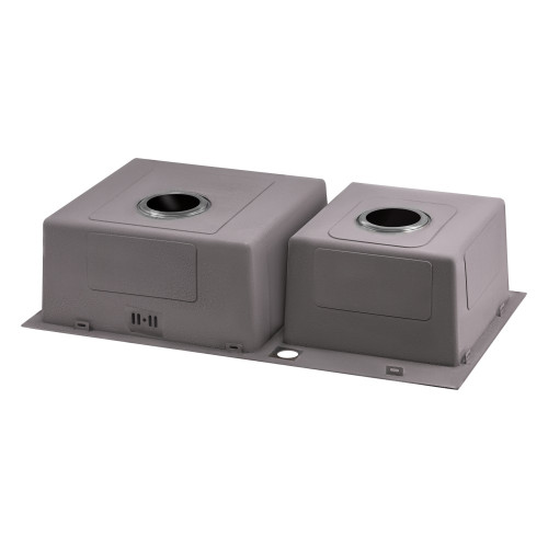 Кухонна мийка з двома чашами Qtap S7843 2.7/1.0 мм Satin (QTS784310)