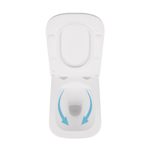 Унітаз підвісний Qtap Tern безобідковий з сідінням Soft-close QT1733052ERW