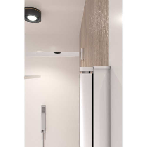 Душова кабіна Qtap Gemini CRM1018RC6 100х80 см, скло Clear 6 мм без піддона