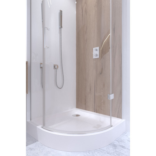 Душова кабіна Qtap Virgo CRM1099AC8 90х90 см, скло Clear 8 мм без піддона