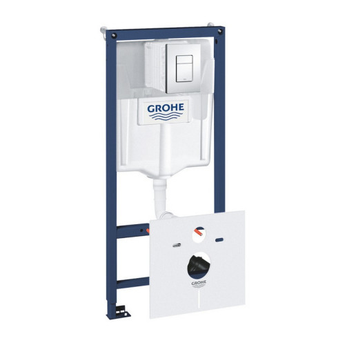 Комплект інсталяція Grohe Rapid SL 38827000 + унітаз з сидінням Qtap Swan QT16335178W + набір для гігієнічного душу зі змішувачем Grohe BauClassic 2904800S