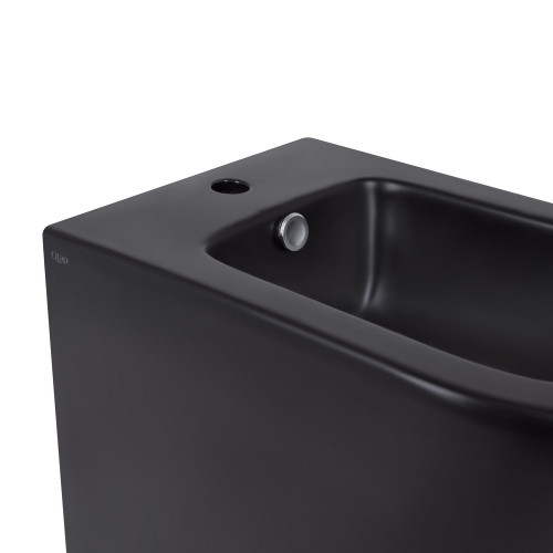 Биде напольное Qtap Scorpio 530x360x395 Matt black QT14441003CMB