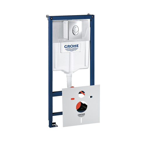 Набір інсталяція 4 в 1 Grohe Rapid SL 38721001 + унітаз з сидінням Qtap Jay QT07335176W