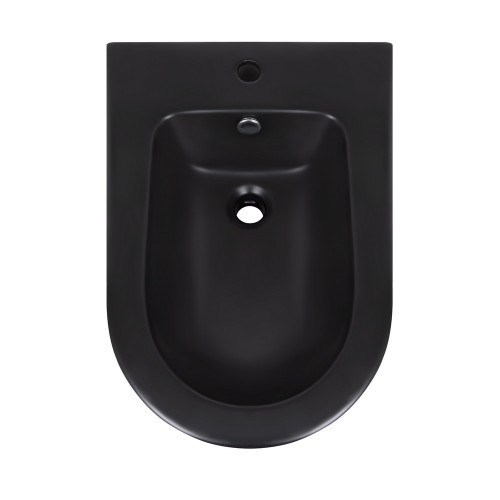 Биде напольное Qtap Scorpio 530x360x395 Matt black QT14441003CMB