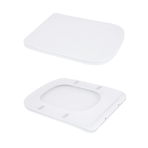 Унитаз-моноблок напольный Qtap Kolibri Ultra Quiet безободковый с сиденьем Soft-close WHITE QT10226380W