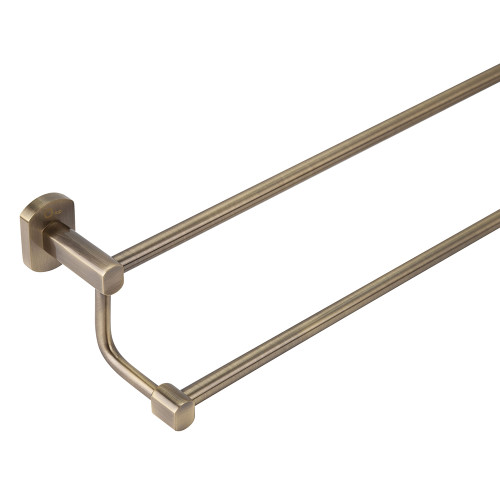 Держатель для полотенца Qtap Liberty двойной 605 мм QTLIBANT1148 Antic Bronze