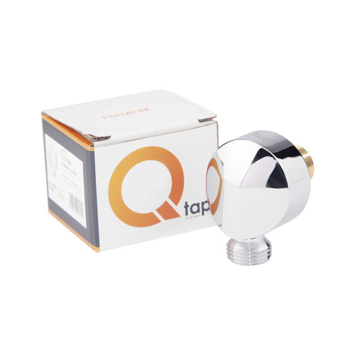 Підключення для шланга Qtap Spojeni округле QT0020CRM Chrome