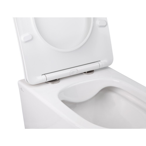 Комплект Qtap інсталяція Nest QTNESTM425M11CRM + унітаз з сидінням Swan QT16335178W + набір для гігієнічного душу зі змішувачем Inspai-Varius QTINSVARCRMV00440001