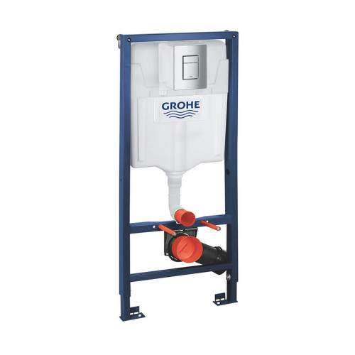 Комплект інсталяція Grohe Rapid SL 38772001 + унітаз з сидінням Qtap Swan QT16335178W + набір для гігієнічного душу зі змішувачем Grohe BauLoop 111042