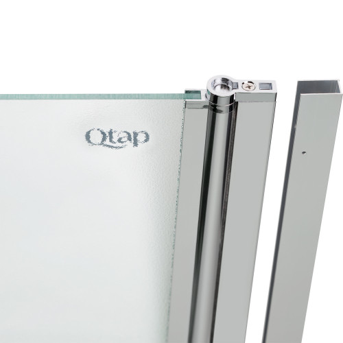 Штора на ванну Qtap Standard CRM407513APR скло Pear 6 мм, 75х140 см, права
